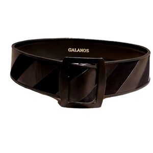 Vintage Galanos Leather Suede Belt Size  XS